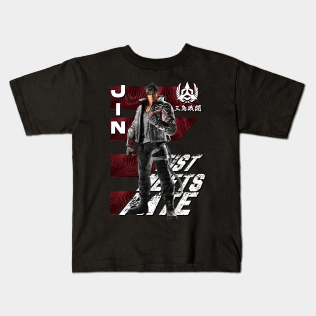 Jin Kazama (Tekken 8) Kids T-Shirt by wenderinf